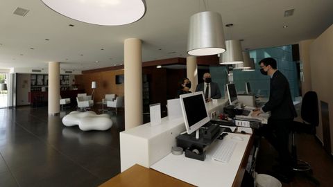 Imagen de archivo de la recepcin del hotel de cuatro estrellas del complejo Thalasso Cantbrico Las Sirenas, de Viveiro