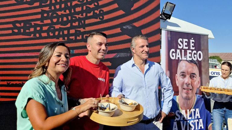 Iago Aspas chuta por el mejillón de Galicia