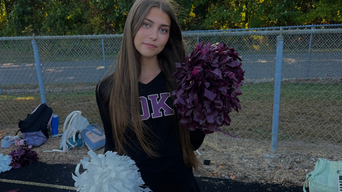 Mar�a Rivera, retratada en su instituto de Delton, en el estado de Michigan