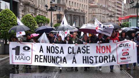 Manifestacin de la CUT del 1 de mayo por Vigo 