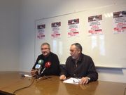 Demetrio V�zquez y Xos� Carrillo, en la presentaci�n de la manifestaci�n