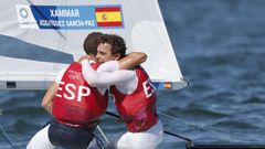 Nico Rodriguez y Jordi Xammar celebrando su medalla de bronce