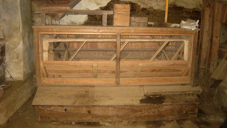 El estado del molino del Toleiro es p�simo, aunque en el interior tiene muchas piezas que pueden restaurarse