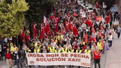 El 22 de septiembre hubo una multitudinaria manifestación en O Barco al grito de Irosa non se pecha.