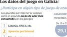 Los datos del juego en Galicia