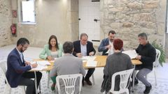 Instante de la firma del convenio.