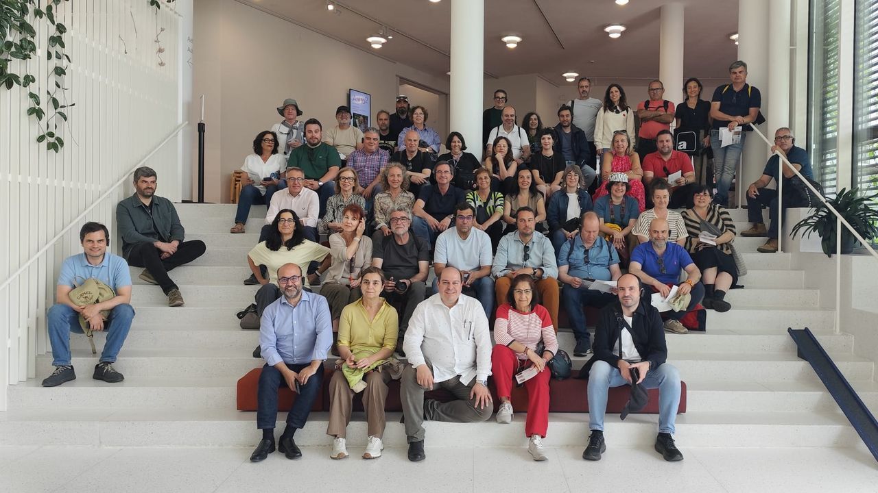 Imagen de los arquitectos gallegos durante su viaje a Finlandia