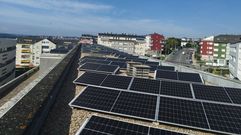 Instalación fotovoltaica en Lugo, en foto de archivo
