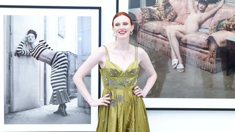 Karen Elson en la fiesta de inauguracin de la exposicin dedicada a Steven Meisel en A Corua