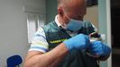 Los agentes pudieron rescatar a los animales, que fueron atendidos en buenas condiciones.