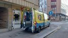 Una ambulancia del 061 en el centro de Pontevedra