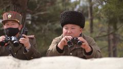 Kim Jong Un vigila la frontera con Corea del Sur