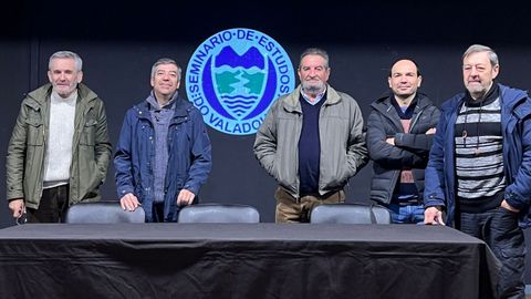 Na foto, de dereita a esquerda: Xess Pisn, Lionel Rexes, Eduardo Fernndez Galn, Marco Candia e Juan Luis Pisn