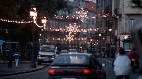 Imagen de archivo del alumbrado de Navidad en 1998