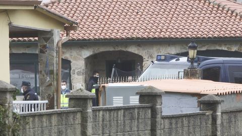 Imagen de archivo de la redada realizada en febrero del año pasado en uno de los campamentos de Río do Pozo, en Narón