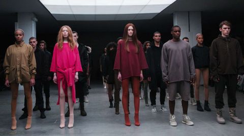 Semana de la Moda.Desfile de Adidas de una coleccin en la que colabor el rapero Kanye West