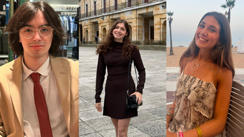 De izquierda a derecha: Mario Villa,� Luc�a Rodr�guez y Adriana Santoro