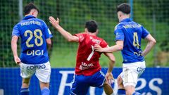 Un momento del partido entre el Vetusta y el Berganti�os