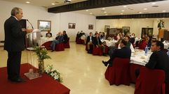 Ral Lpez durante su intervencin en el Foro Empresa, celebrado hoy en el hotel Galicia Palace de Pontevedra.
