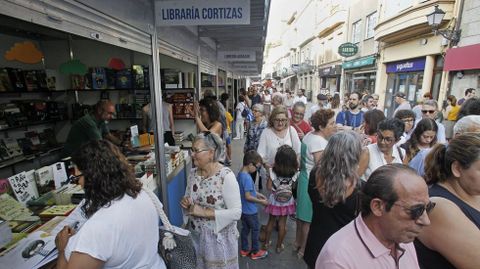 Pblico en la edicin de la Feira do Libro en Monforte de 2019.