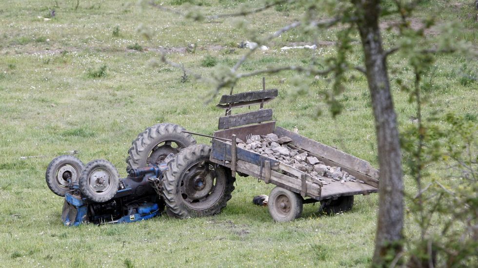 Accidente mortal con un tractor, en imagen de archivo