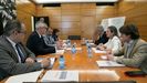 Imagen de la reunión entre los representantes del Ministerio de Transportes y de la Xunta