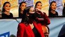 Alexanria Ocasio-Cortez, congresista demócrata por Nueva York, tras su victoria en las primarias del martes