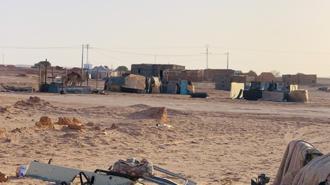 Vista de los campamentos de refugiados saharauis