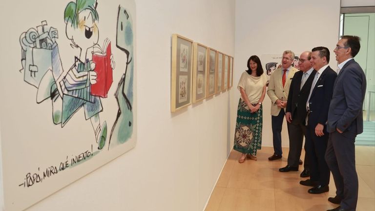 La obra de Antonio Mingote brilla en la sede de Afundación en A Coruña