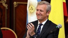 Rueda durante su ltima visita como presidente de la Xunta a Argentina en el ao 2022