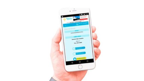 La web de Esquelas de Asturias vista desde un dispositivo móvil