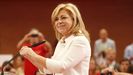 La candidata del PSOE a las elecciones europeas, Elena Valenciano, este viernes en Málaga.