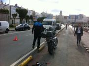 La moto sufri� importantes da�os materiales