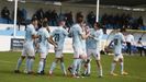 Los jugadores del Viveiro celebran un gol frente al Arnoia