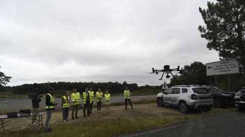Conservación de carreteras con dron