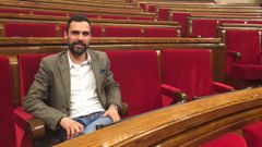 El expresidente de la Cámara catalana y actual consejero de Empresa, Roger Torrent