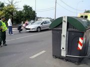 Accidente en la carretera vieja de Santiago.