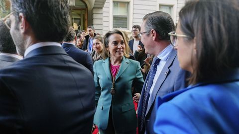 La diputada popular Cuca Gamarra a su llegada al Congreso
