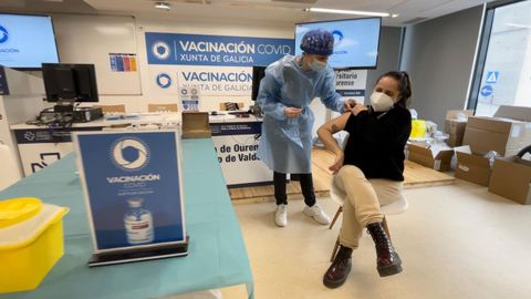 Campaña de vacunación de profesores en Ourense