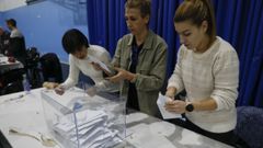 Recuento de votos en un colegio electoral