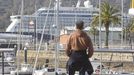 Imagen del primer crucero que atrac en Ferrol este ao