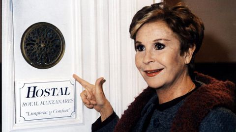 Lina Morgan, fue la protagonista dela serie de TVE Hostal Royal Manzanares
