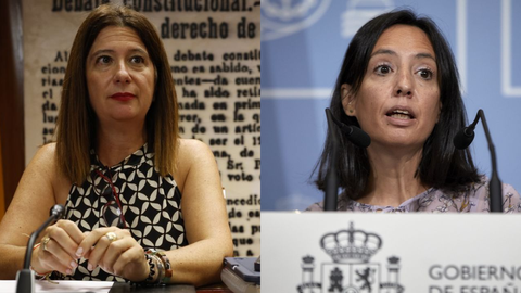 Leire D�ez, exmilitante socialista (izquierda), y Mercedes Gonz�lez, directora de la Guardia Civil (derecha)