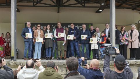 Bodegas y colleiteiros premiados en la cata popular de la Feria do Viño do Ribeiro