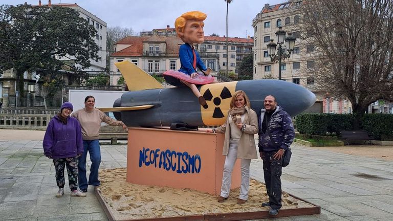 Redondela quemará el Meco de Donald Trump en el Entroido
