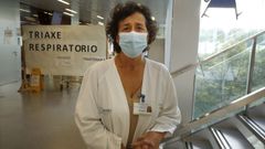 A enfermeira Chelo Rodrguez, que foi coordinadora de vacinacin contra o covid no recinto feiral de Pontevedra