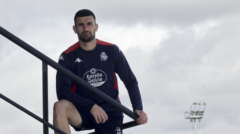 Pablo Vázquez, en la ciudad deportiva de Abegondo