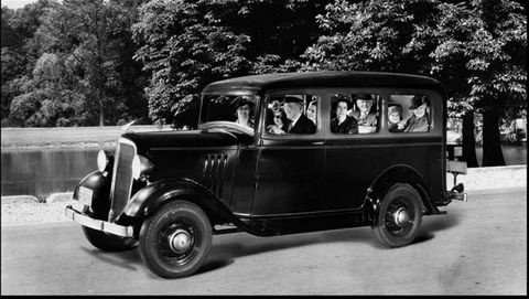 Modelo Chevrolet del año 1935 similar a los que el Concello de Lugo compró en 1940 para destinar a los servicios de limpieza y transporte de carne