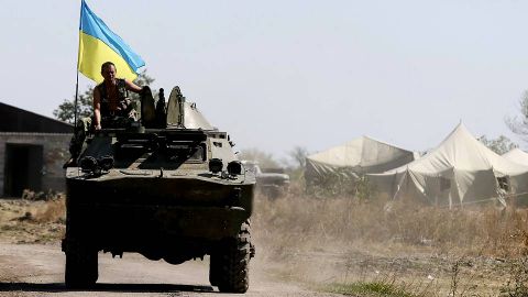 Tropas ucranianas en Donetsk