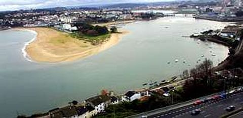Imagen de la ría de O Burgo, donde se acometerán distintos proyectos, como el de la regeneración